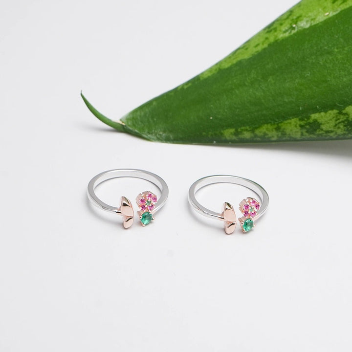 Garden Grace Toe Rings - tassyasilver.com