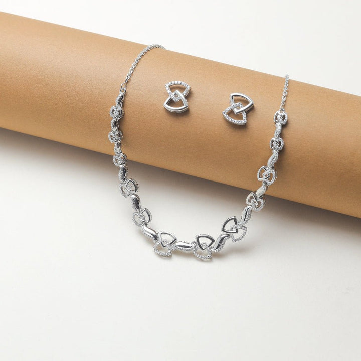 Geometric necklace set - tassyasilver.com