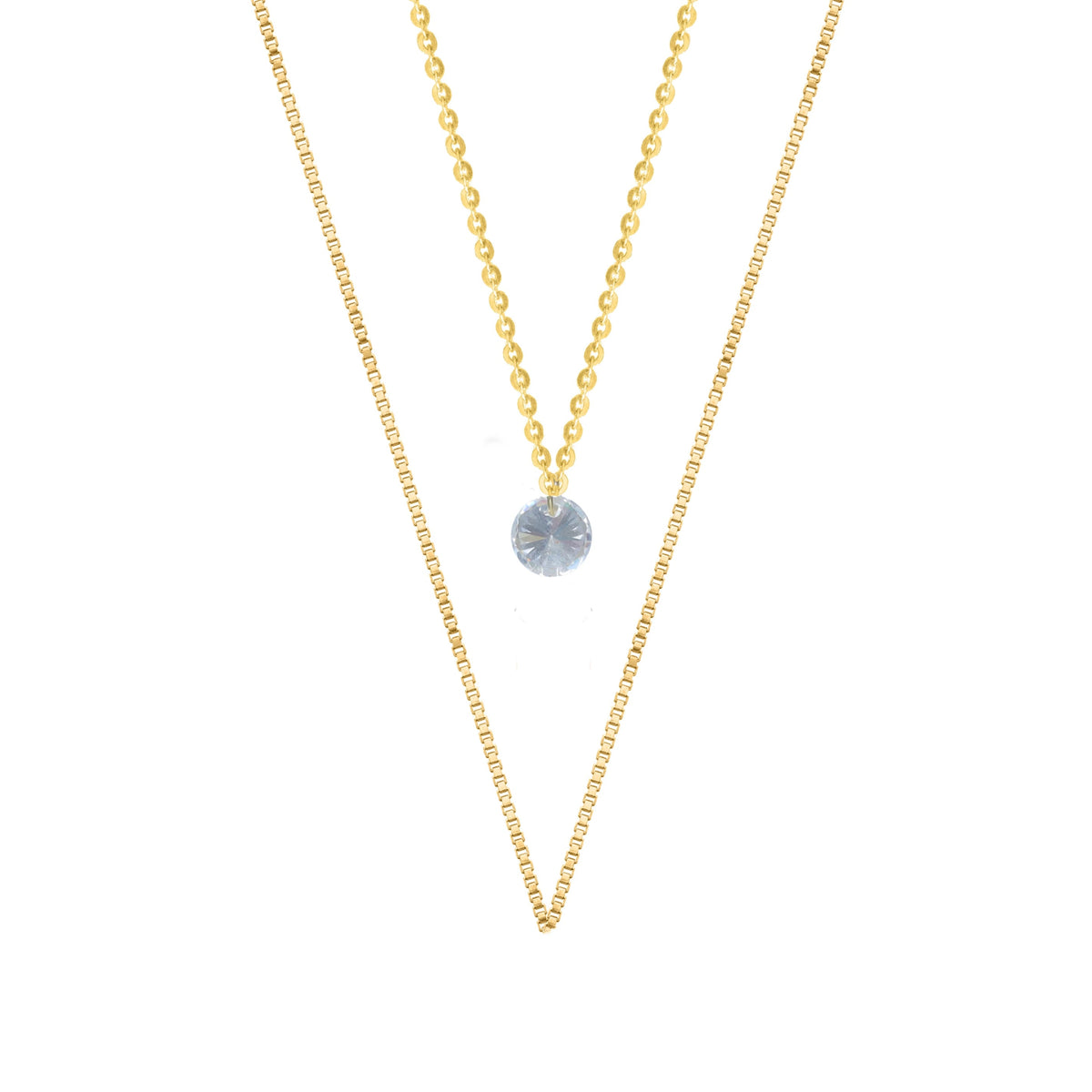 Golden Glow Chain Pendant - tassyasilver.com