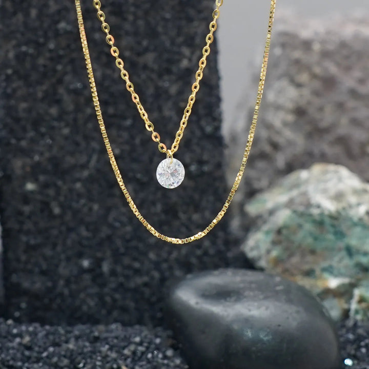 Golden Glow Chain Pendant - tassyasilver.com
