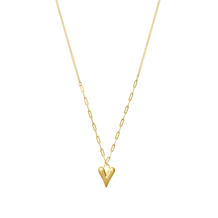 Tassya Golden Heart's Desire Chain Pendant for women