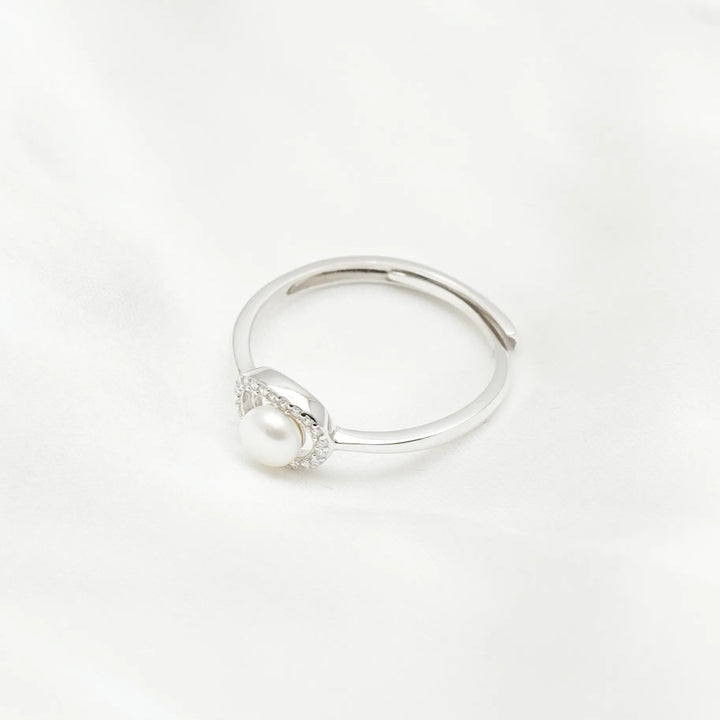 Halo Pearl Whisper Ring - tassyasilver.com
