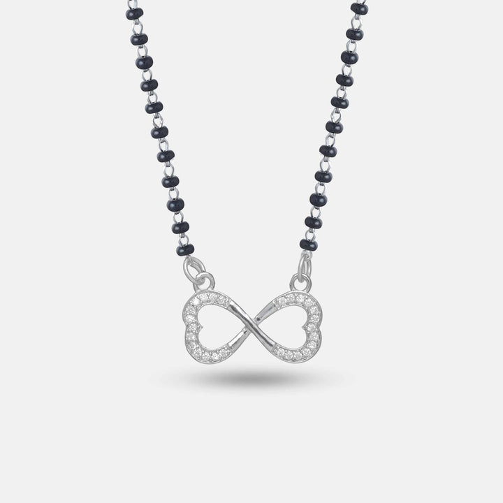925 silver Infinite Hearts mangalsutra – Tassya Silver