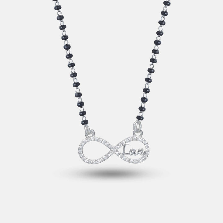 925 silver Infinite Love mangalsutra – Tassya Silver