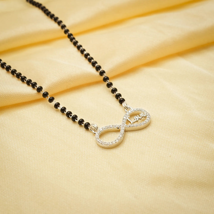 Infinite Love Silver Mangalsutra - tassyasilver.com