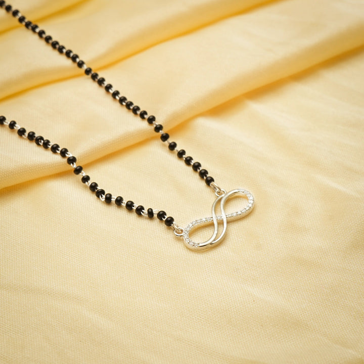 925 silver Infinity mangalsutra – Tassya Silver