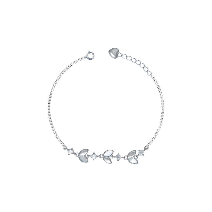 Leafy Elegance Bracelet - tassyasilver.com