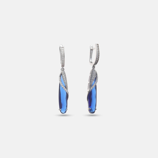 Midnight Wave Drop Earrings - tassyasilver.com