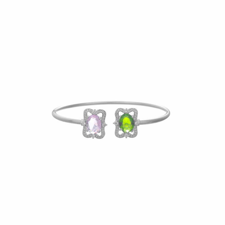Mystic Duo Gemstone Kada - tassyasilver.com