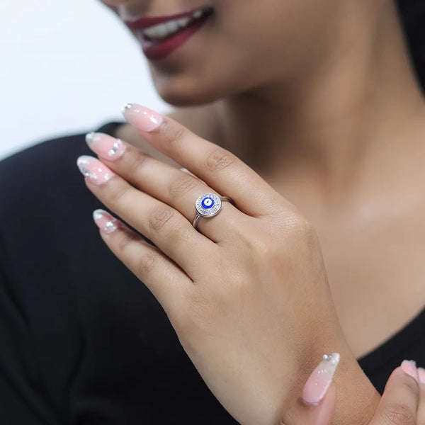 Nazar Centre Diamond Ring - tassyasilver.com