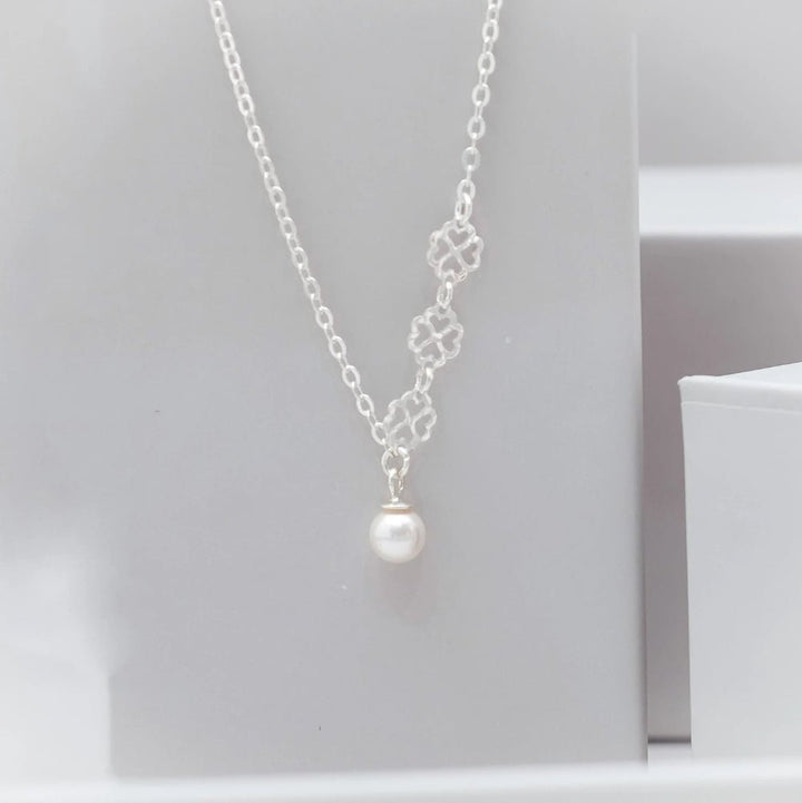 Pearl Drop Chain Pendant - tassyasilver.com
