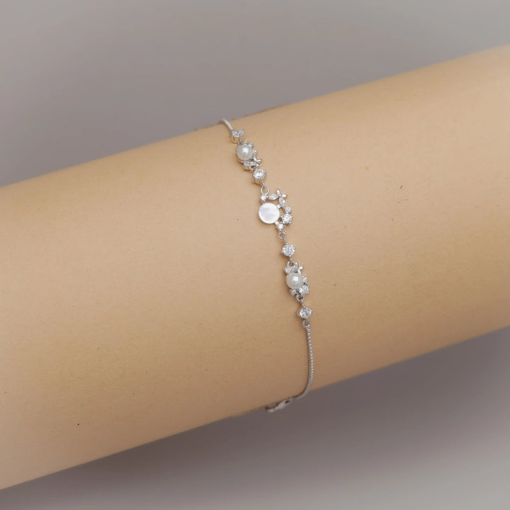 Pearl Sparkle Bracelet - tassyasilver.com