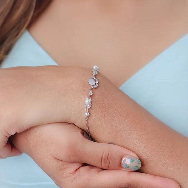Tassya Silver Pearl Sparkle 925 silver bracelet