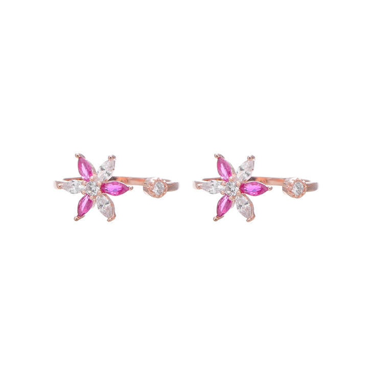 Petal Kiss Toe Rings - tassyasilver.com