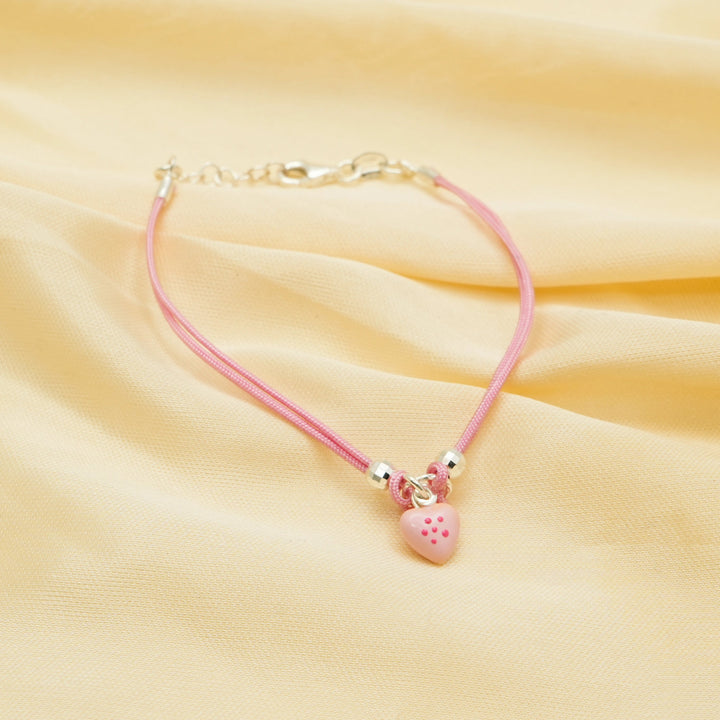 Pink Heart Baby Bracelet - tassyasilver.com