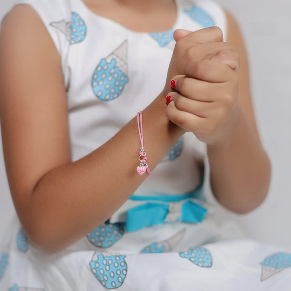 Pink Heart Baby Bracelet - tassyasilver.com