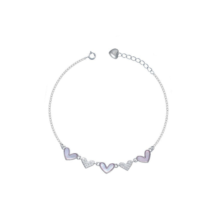 Pink Heart Bracelet - tassyasilver.com