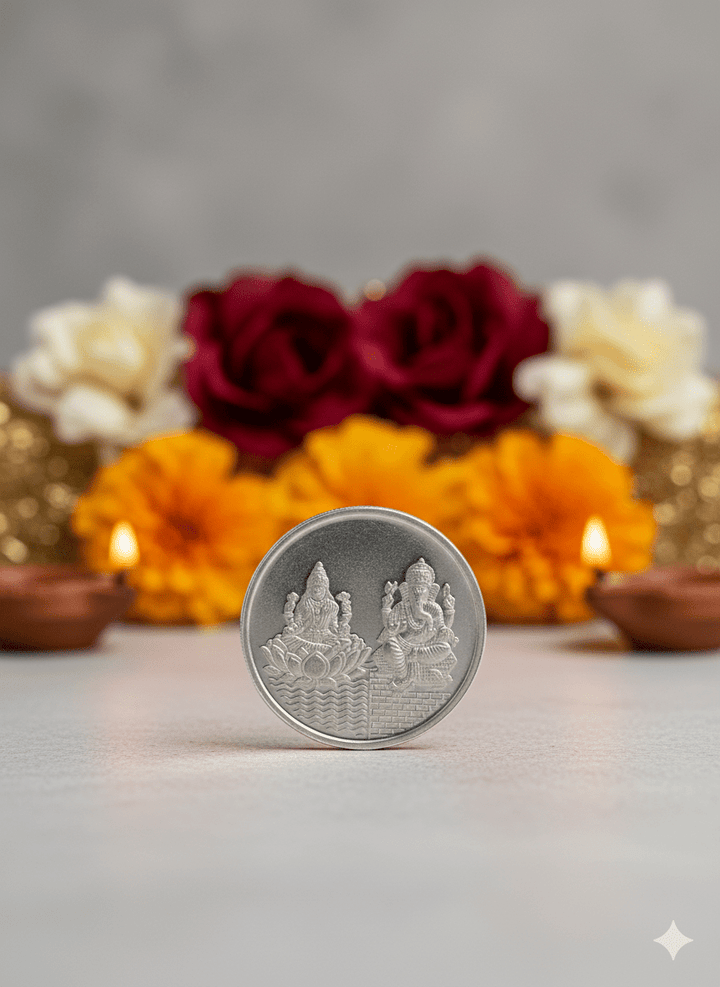 Pure 999 Silver 15g Mahalakshmi Tassya Coin - tassyasilver.com
