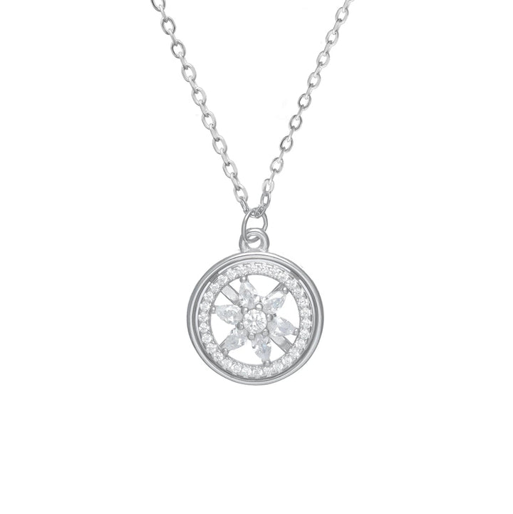 Radiant Flower Chain Pendant - tassyasilver.com