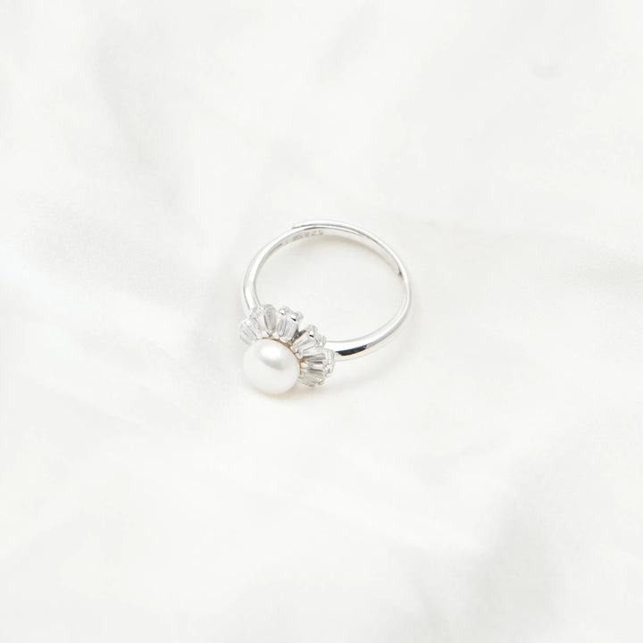 Radiant Pearl Solstice Ring - tassyasilver.com