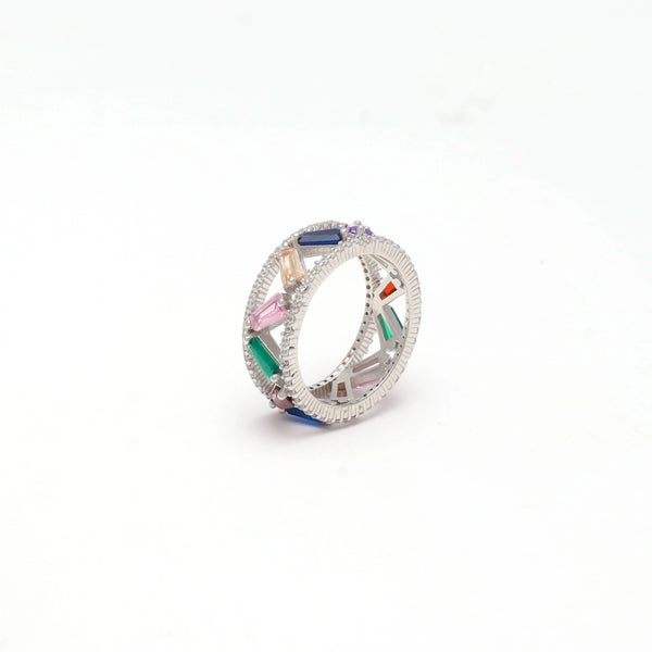Rainbow Band Ring - tassyasilver.com