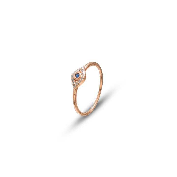 Rosé Evil Eye Grace Ring - tassyasilver.com