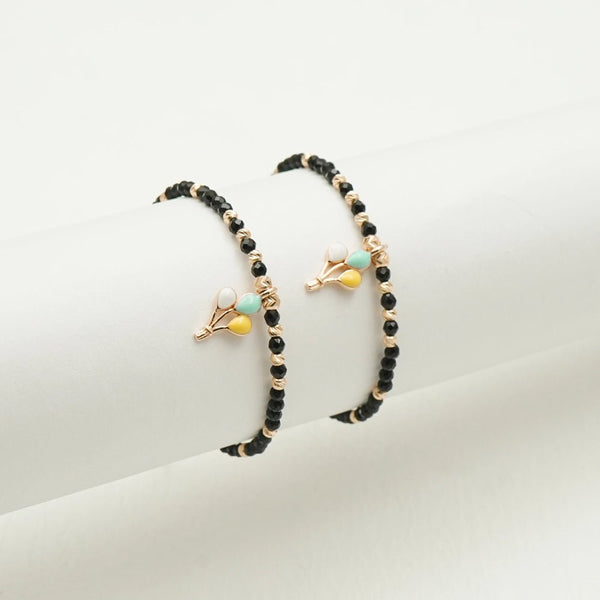 Rose Gold Balloon Baby Bracelet - tassyasilver.com