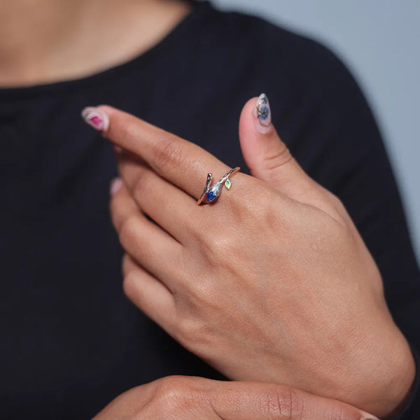 Rose Gold Bloom Embrace Ring - tassyasilver.com