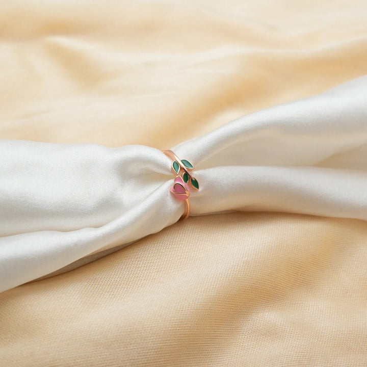 Rose Gold Blossom Bud Ring - tassyasilver.com