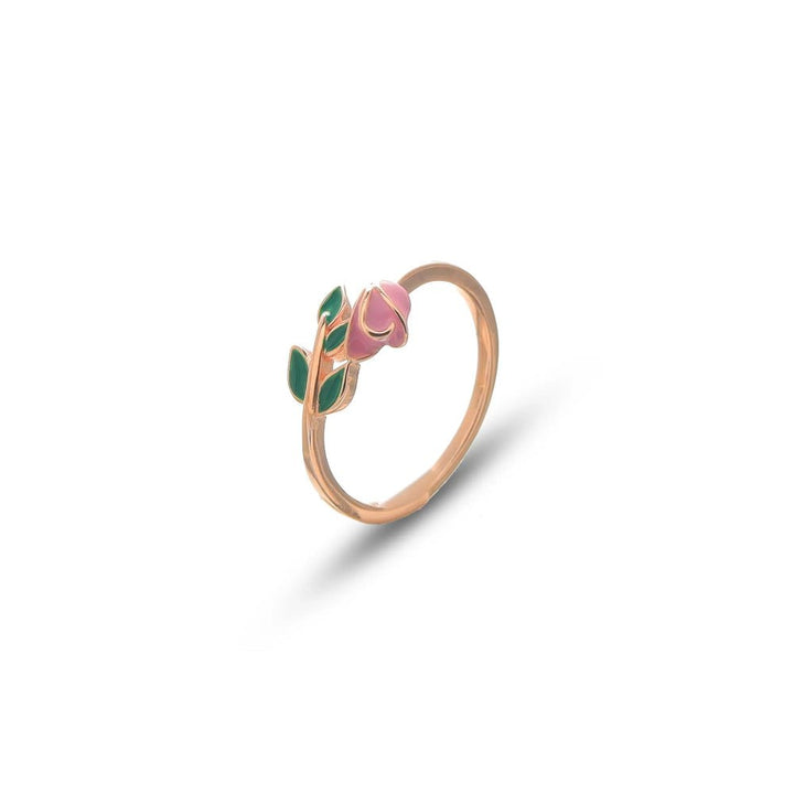 Rose Gold Blossom Bud Ring - tassyasilver.com