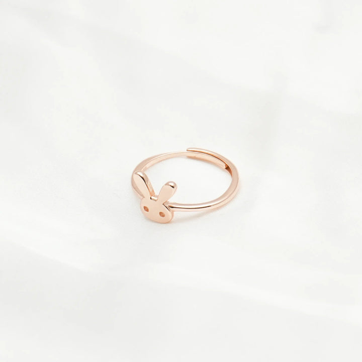 Rose Gold Bunny Whisper Ring - tassyasilver.com