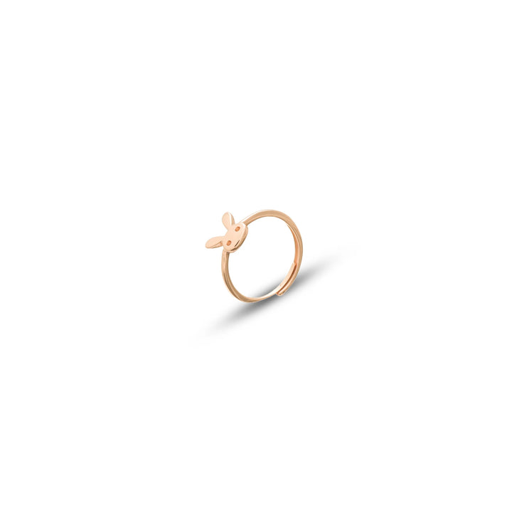 Rose Gold Bunny Whisper Ring - tassyasilver.com