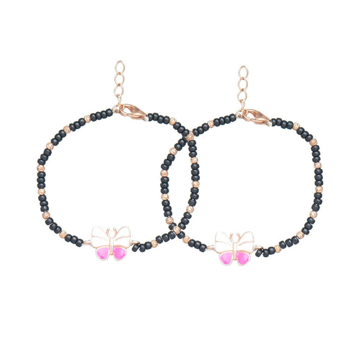 Rose Gold Butterfly Baby Bracelet - tassyasilver.com