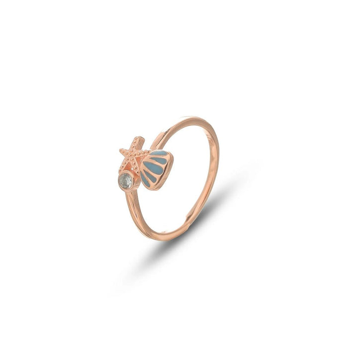 Rose Gold Coastal Charm Ring - tassyasilver.com