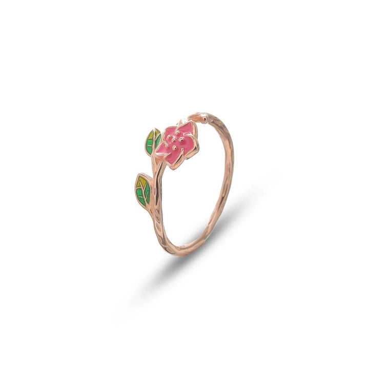 Rose Gold Garden Bloom Ring - tassyasilver.com