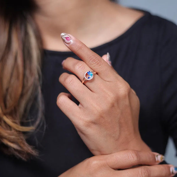 Rose Gold Nature Trail Ring - tassyasilver.com