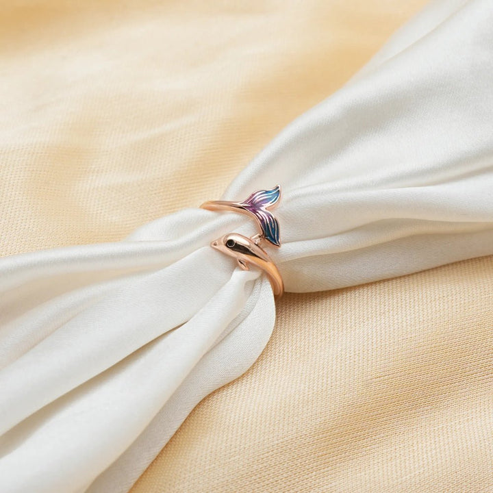Rose Gold Ocean Whimsy Ring - tassyasilver.com