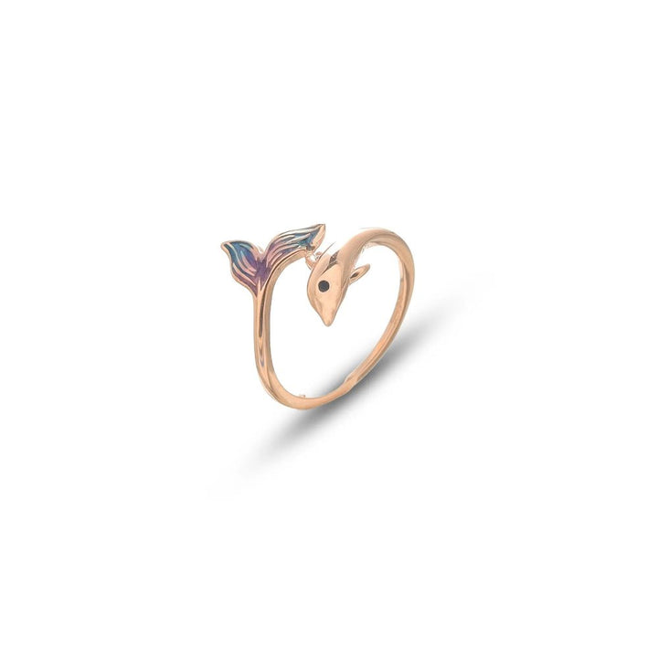 Rose Gold Ocean Whimsy Ring - tassyasilver.com