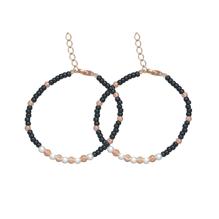 Rose Gold Pearl Baby Bracelet - tassyasilver.com