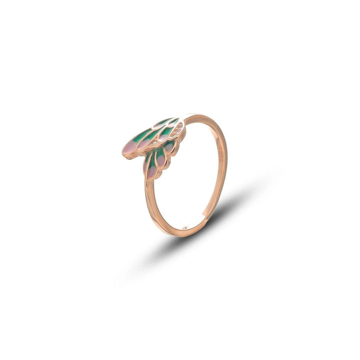 Rose Gold Petal Grace Ring - tassyasilver.com