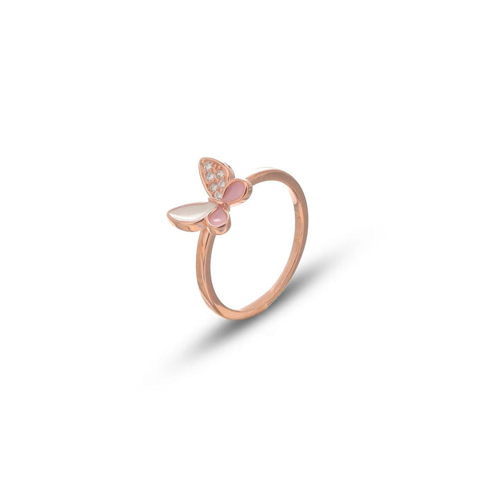 Rose Gold Pink Wings Ring - tassyasilver.com