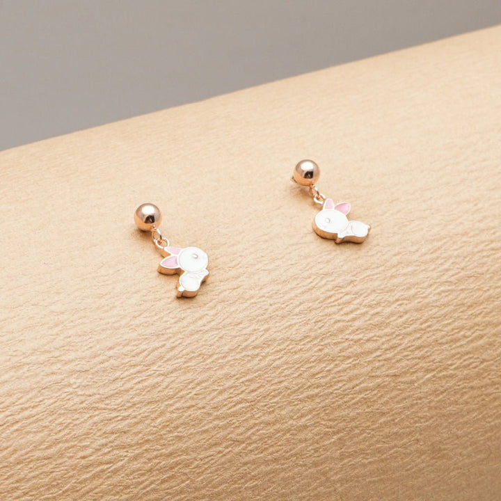 Rosegold Bunny Bliss Drop Earrings - tassyasilver.com