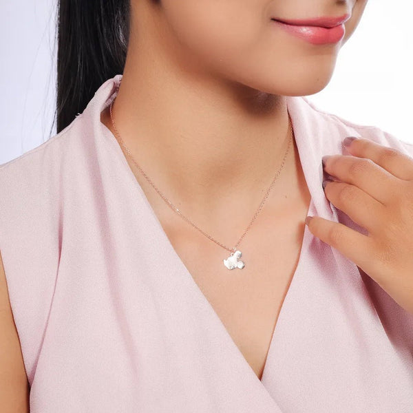 925 Silver Rosegold Iconic Mickey Chain Pendant