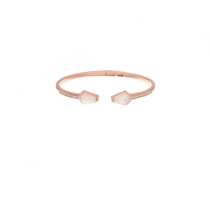Rosegold Shimmering Diamond Radiance Kada - tassyasilver.com