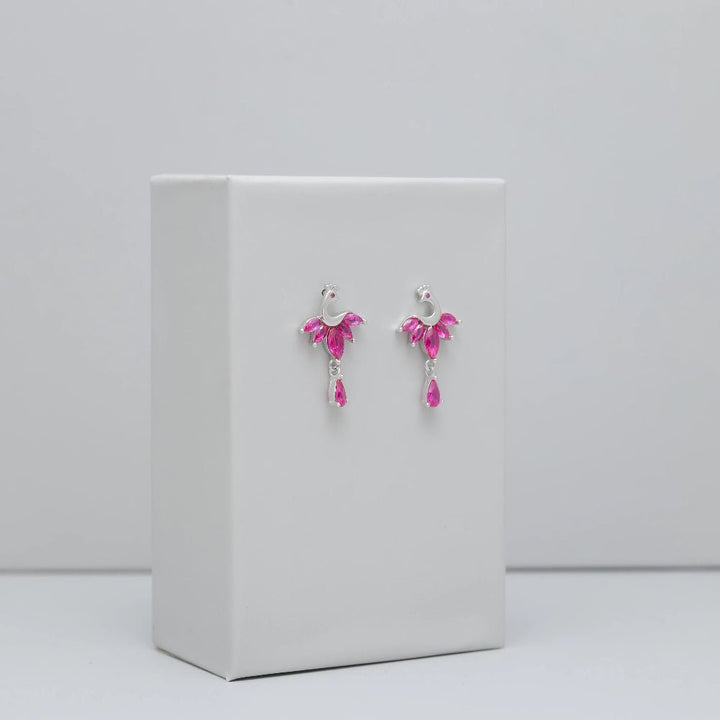 Ruby Peacock Earrings - tassyasilver.com