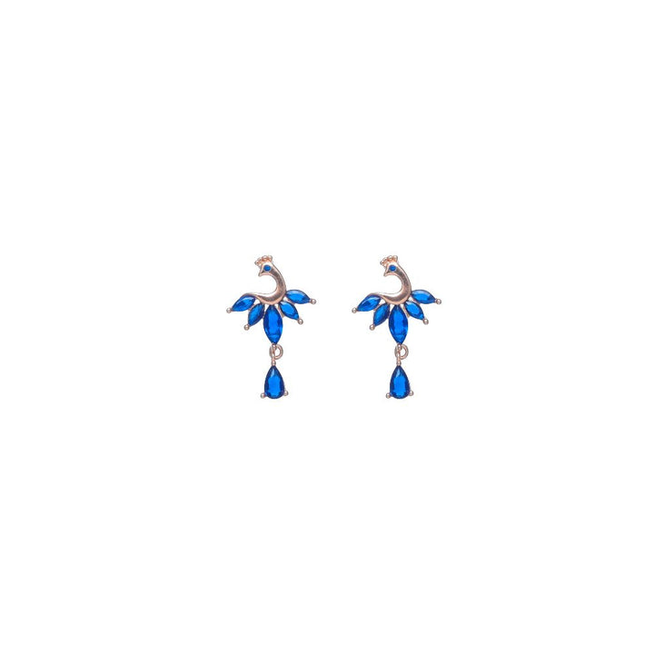 Sapphire Peacock Earrings - tassyasilver.com