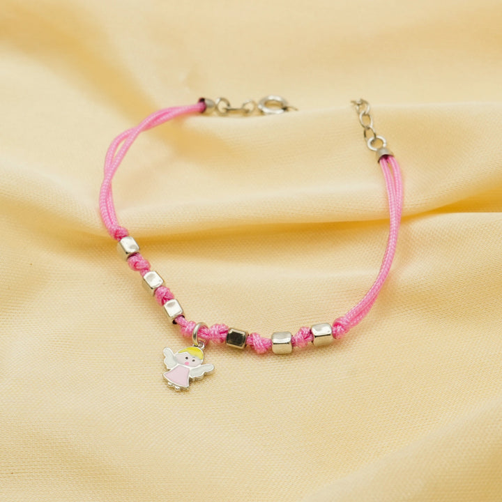 Silver Angel Charm Baby Bracelet - tassyasilver.com