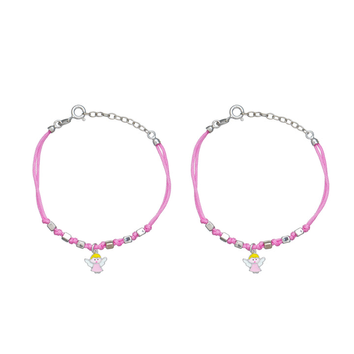 Silver Angel Charm Baby Bracelet - tassyasilver.com