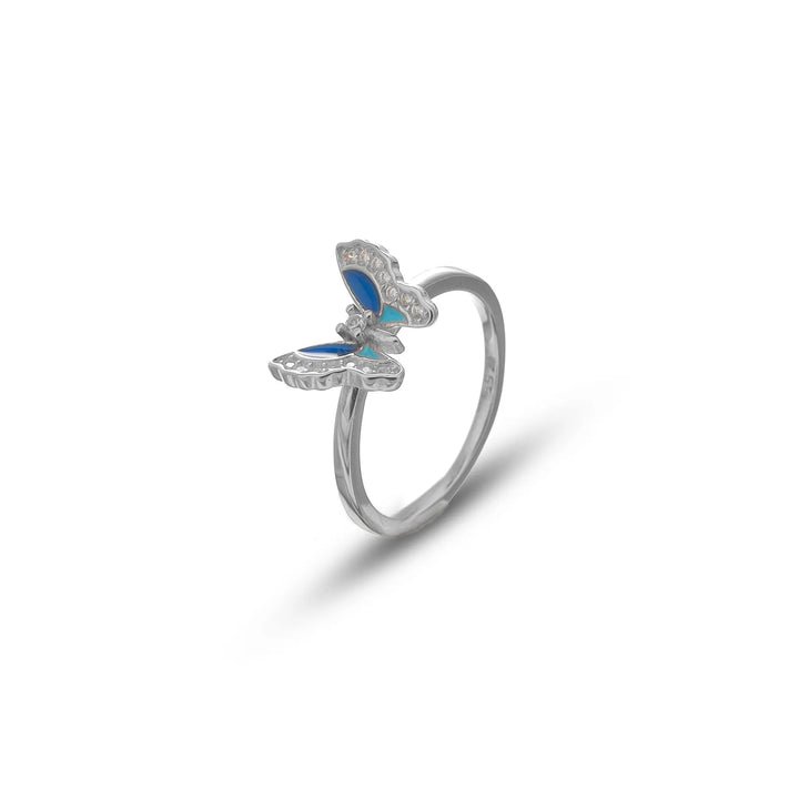 Silver Azure Flutter Ring - tassyasilver.com