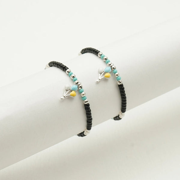 Silver Balloon Charm Baby Bracelet - tassyasilver.com